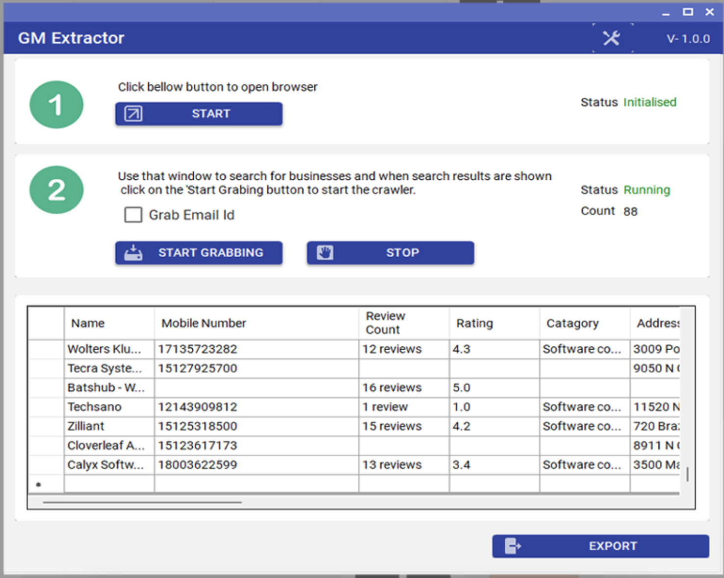 Google Map Extractor for FREE
