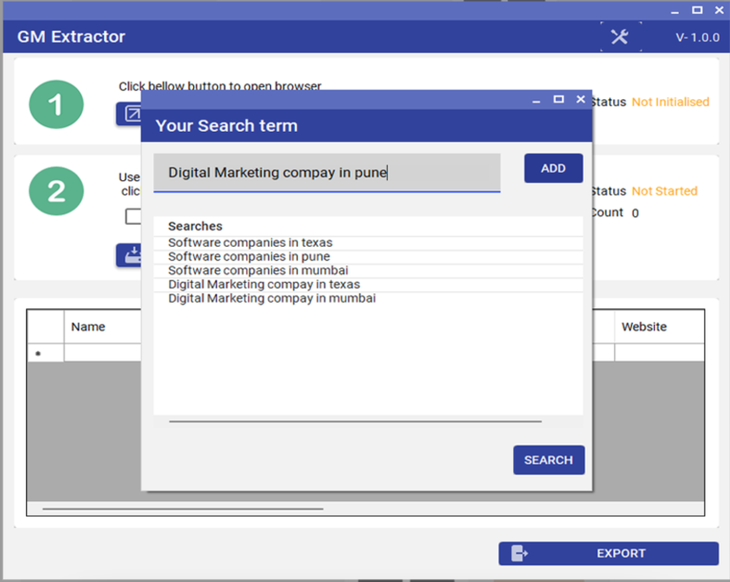 Google Map Extractor
